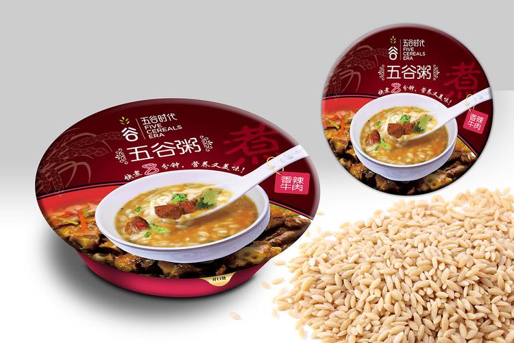 新顺成食品五谷米系列产品包装策划及营销物料设计